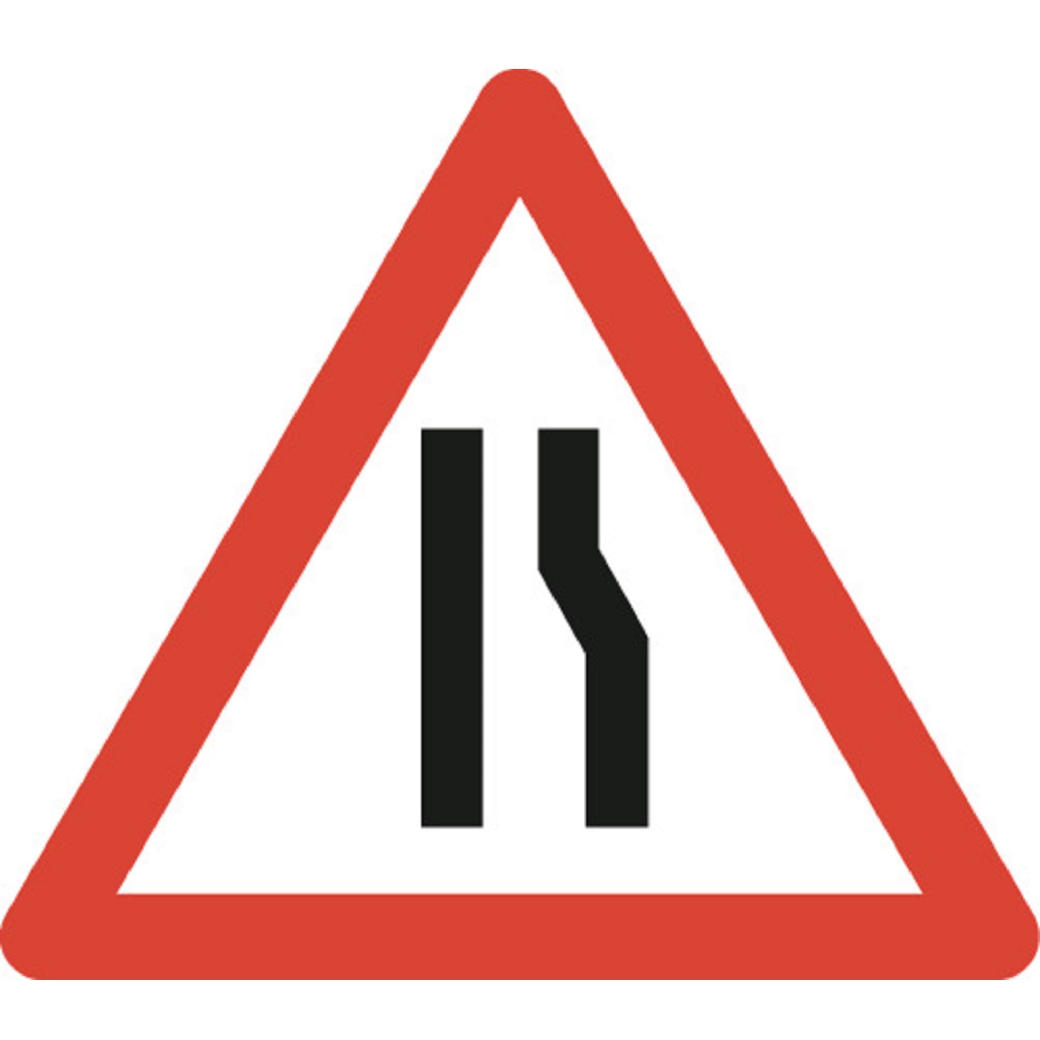 Verengung rechts 1.08 Gefahrenschilder | R1, R2, R3 | SSV