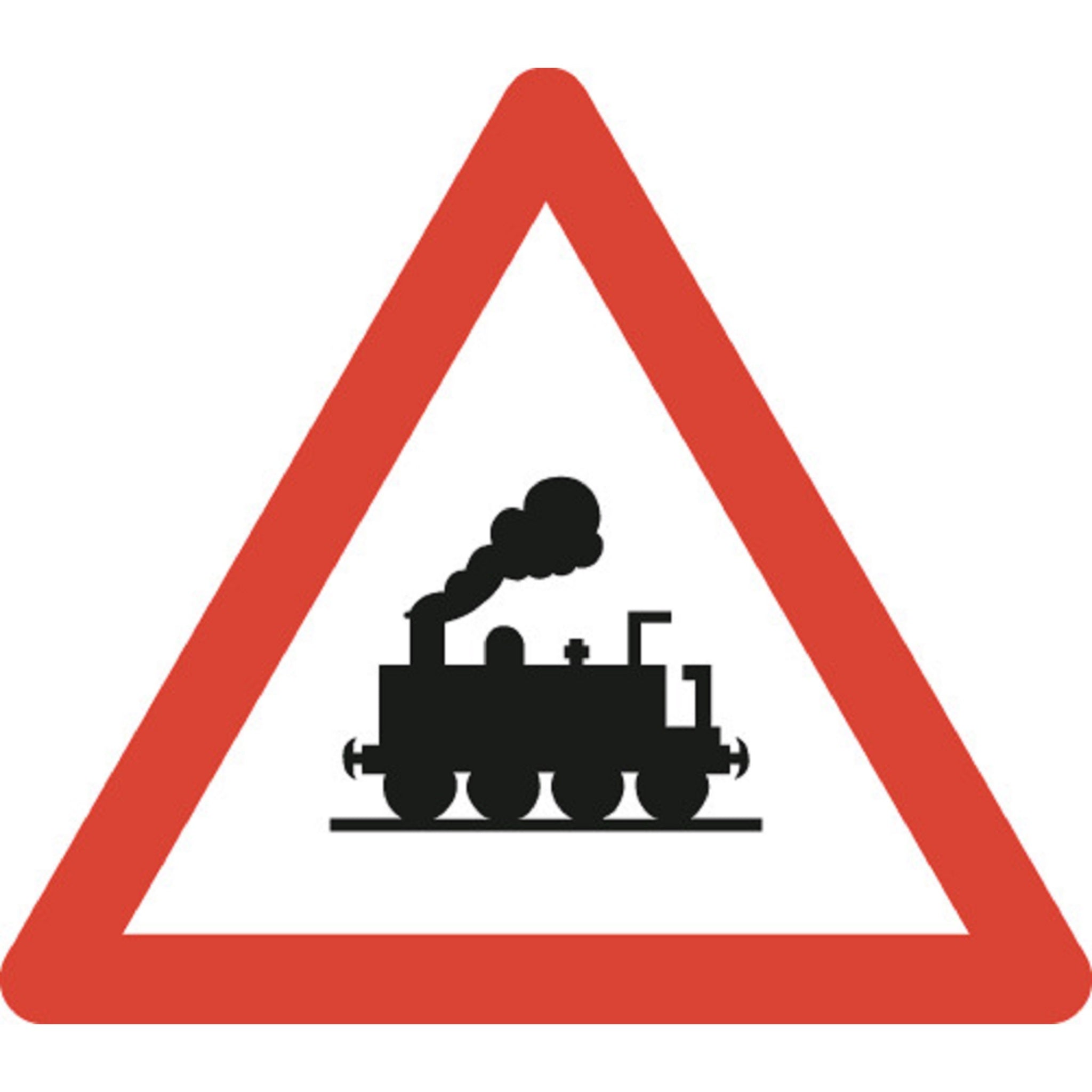 Bahnübergang ohne Schranken 1.16 Gefahrenschilder | R1, R2, R3 | SSV