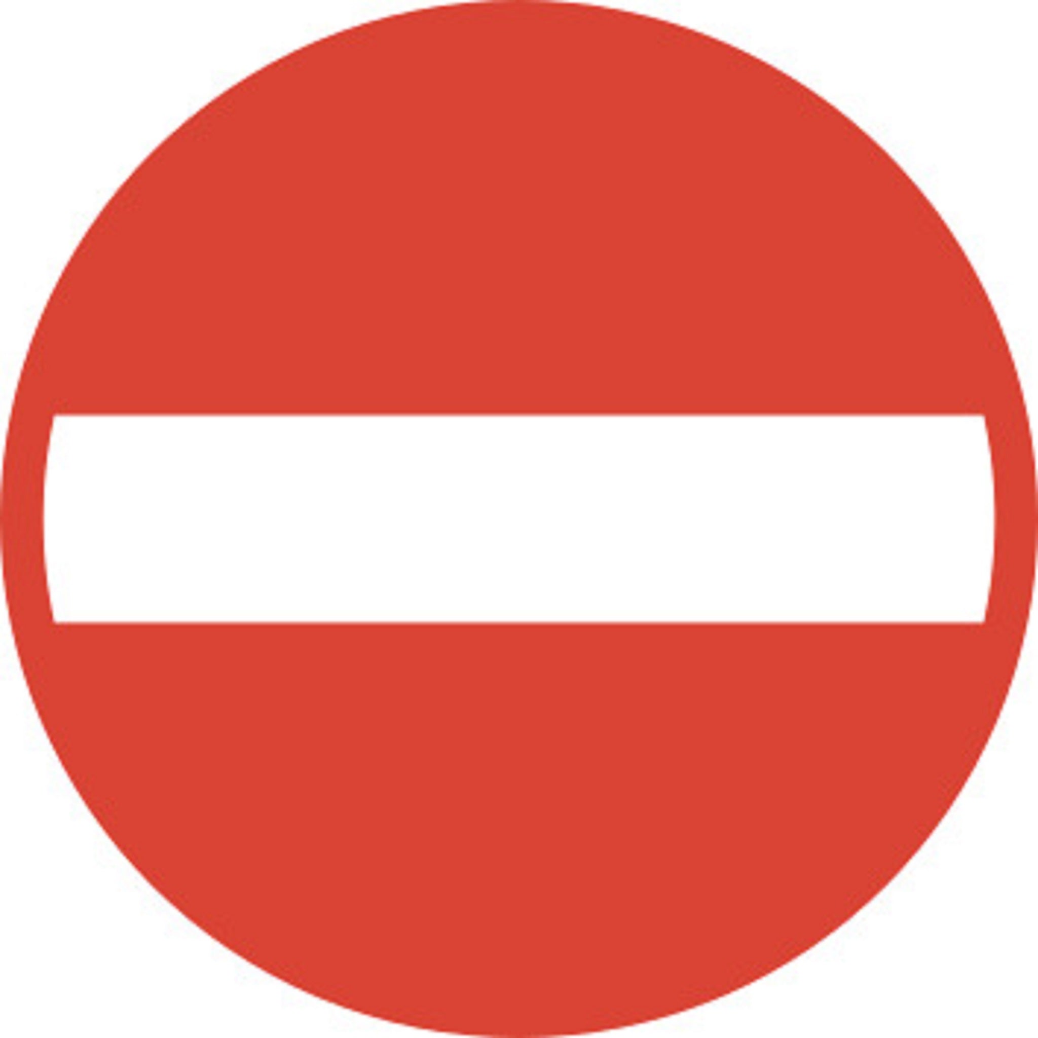 Einfahrt verboten 2.02 Vorschriftssignale | R1, R2, R3 | SSV