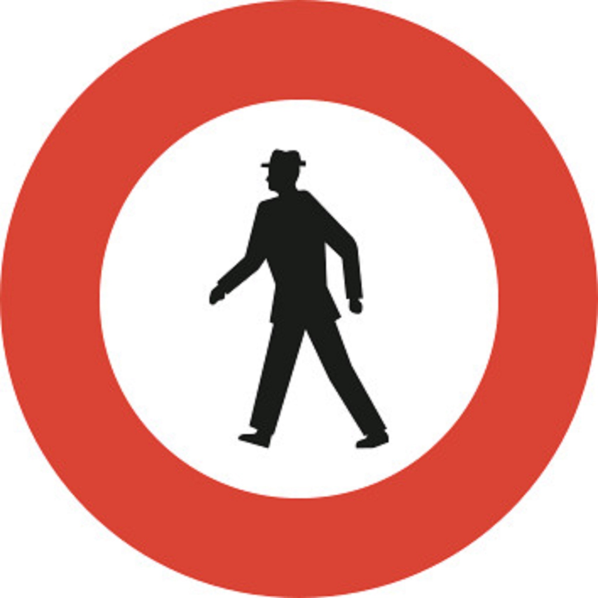 Verbot für Fussgänger 2.15 Vorschriftssignale | R1, R2, R3 | SSV