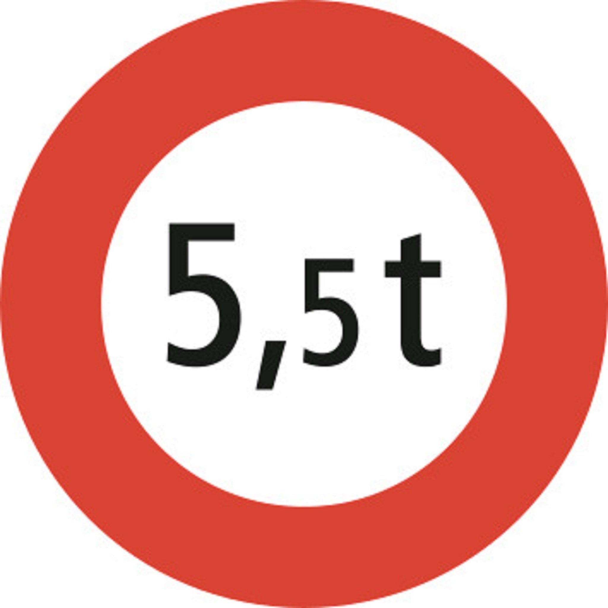 Höchstgewicht 2.16 Vorschriftssignale | R1, R2, R3 | SSV
