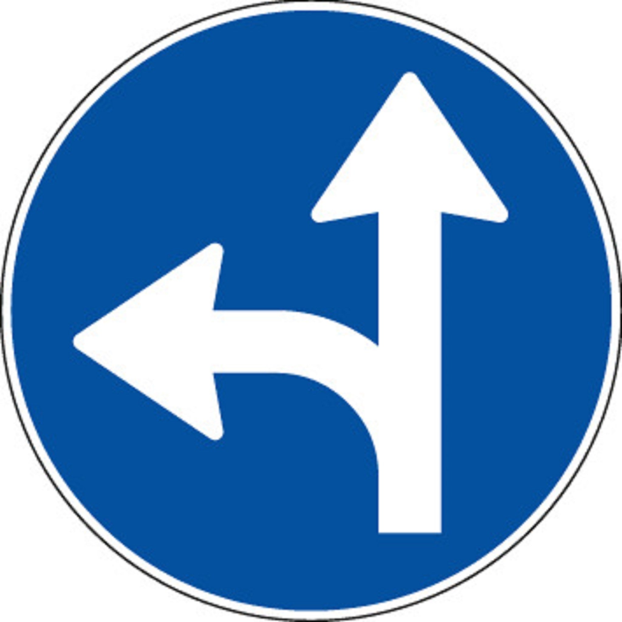 Geradeaus oder Linksabbiegen 2.41 Vorschriftssignale | R1, R2, R3 | SSV