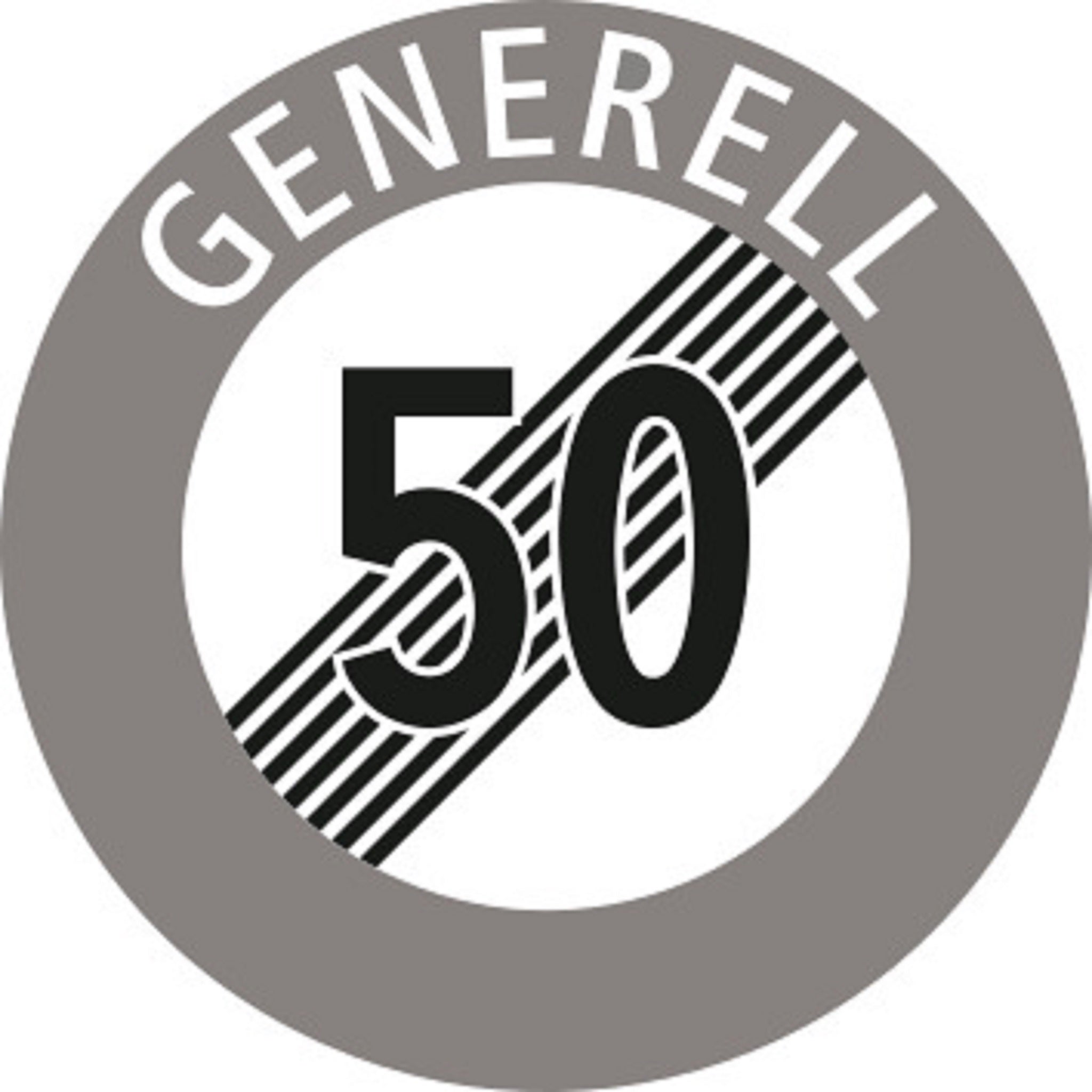 Ende der Hochstgeschwindigkeit 50 generell 2.53.1 Vorschriftssignale | R1, R2, R3 | SSV