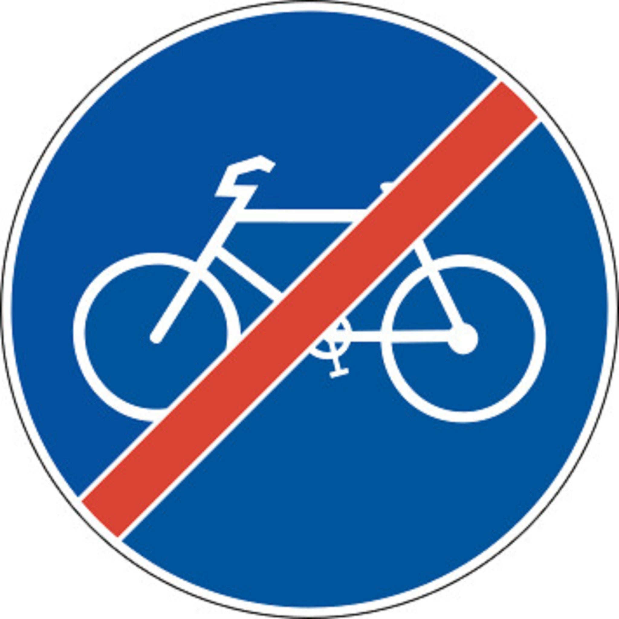 Ende Des Radweges 2.60.1 Vorschriftssignale | R1, R2, R3 | SSV
