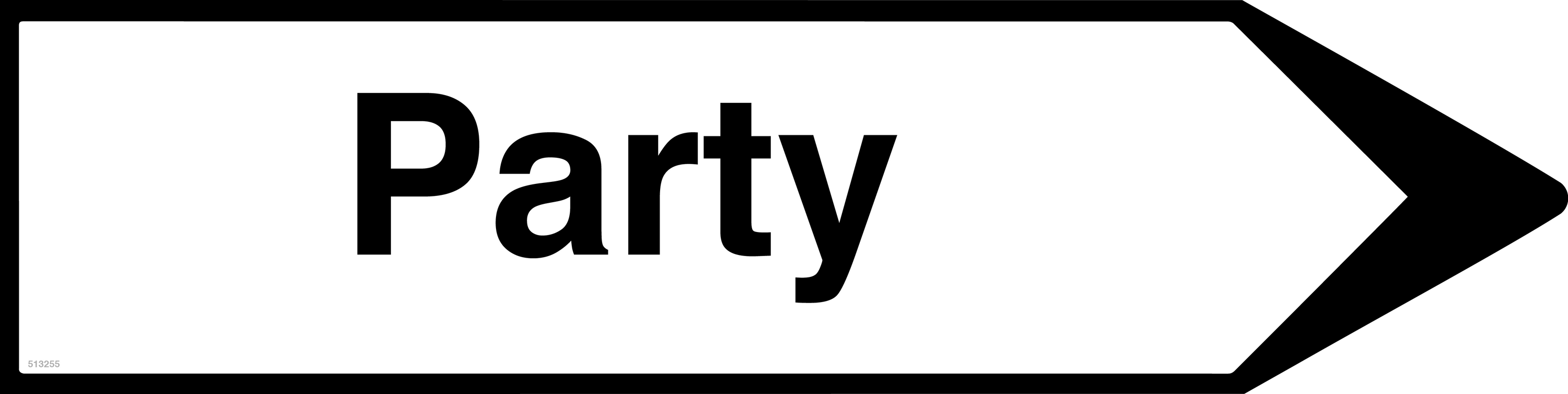 Rechtsweisend Party, Schild