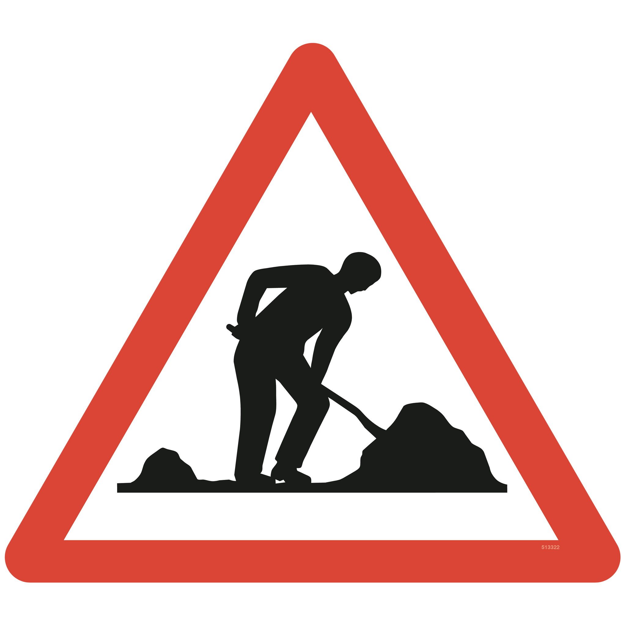 Baustelle, Schild oder Aufkleber