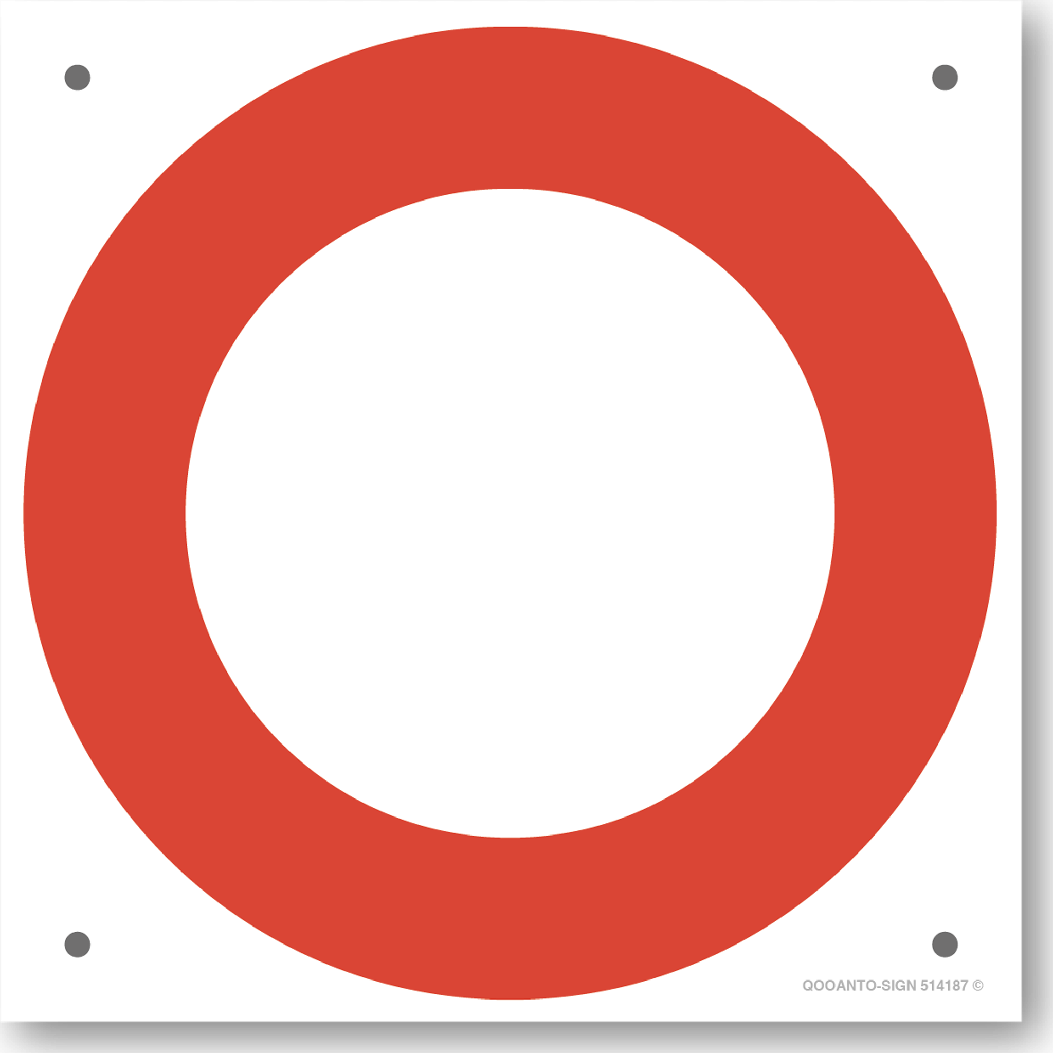 Allg. Farhverbot in beiden Richtungen, Schild