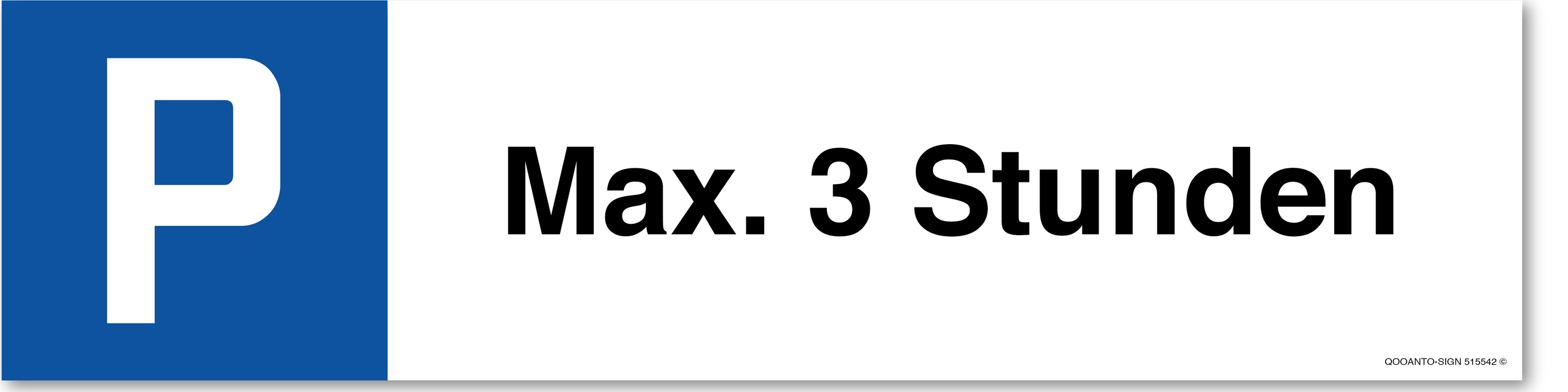 Max. 3 Stunden, Schild