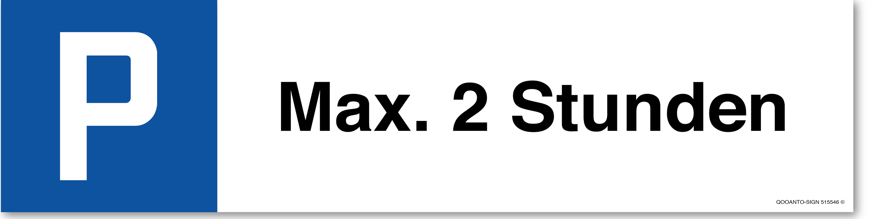 Max. 2 Stunden, Schild