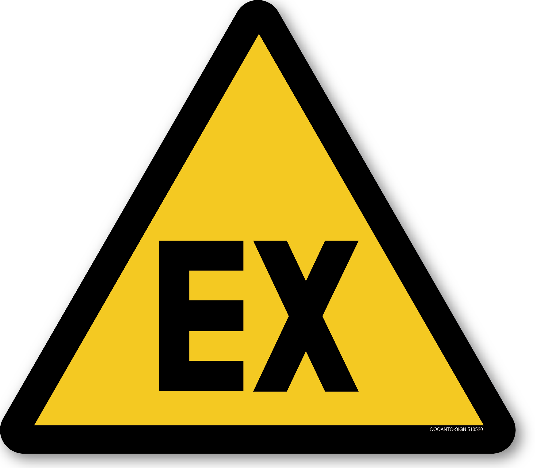 Warnung vor explosionsfähiger Atmosphäre, Schild oder Aufkleber