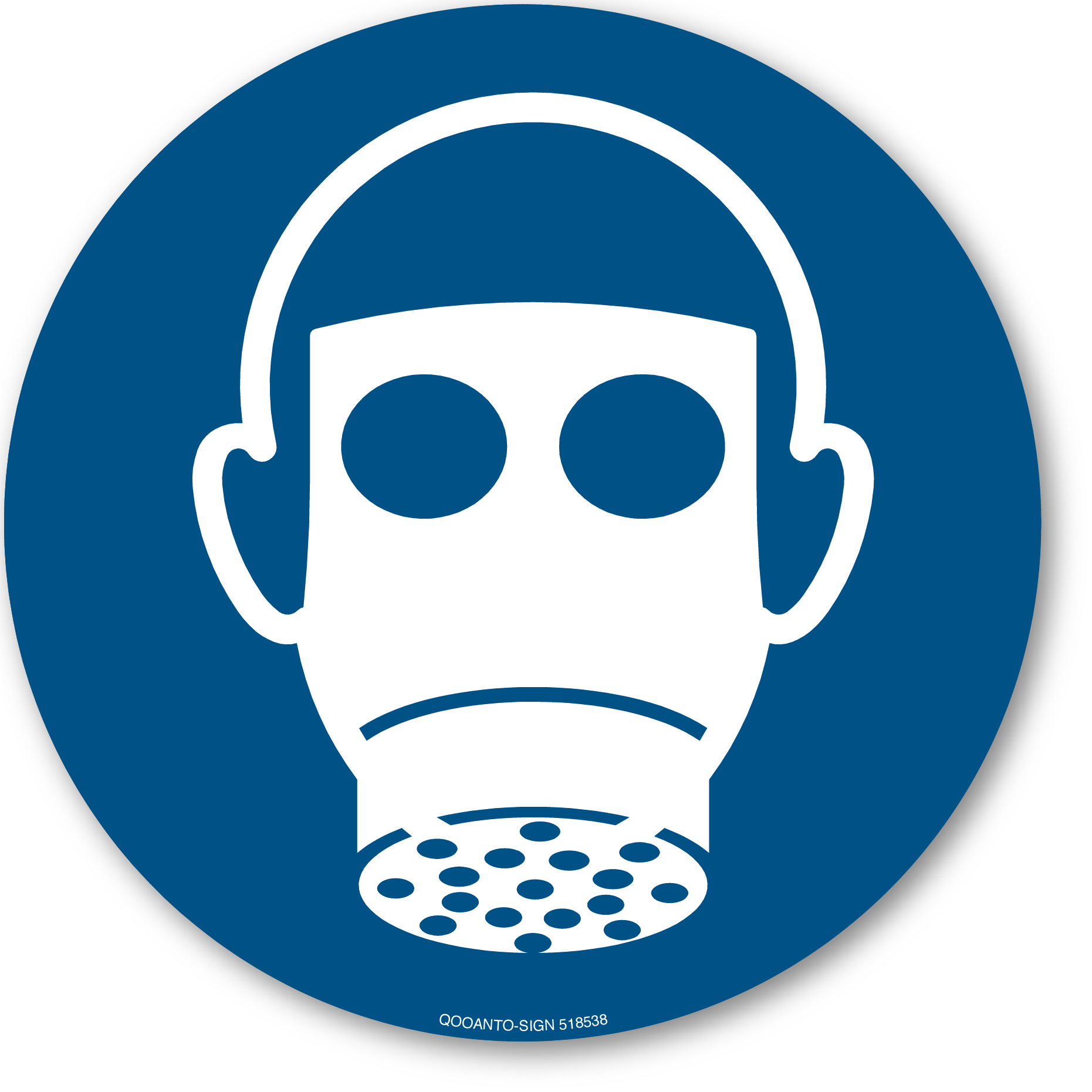 Atemschutz benutzen, Schild oder Aufkleber