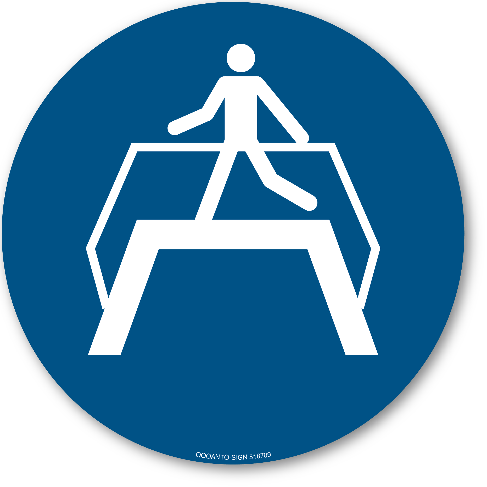 Übergang benutzen, Schild oder Aufkleber