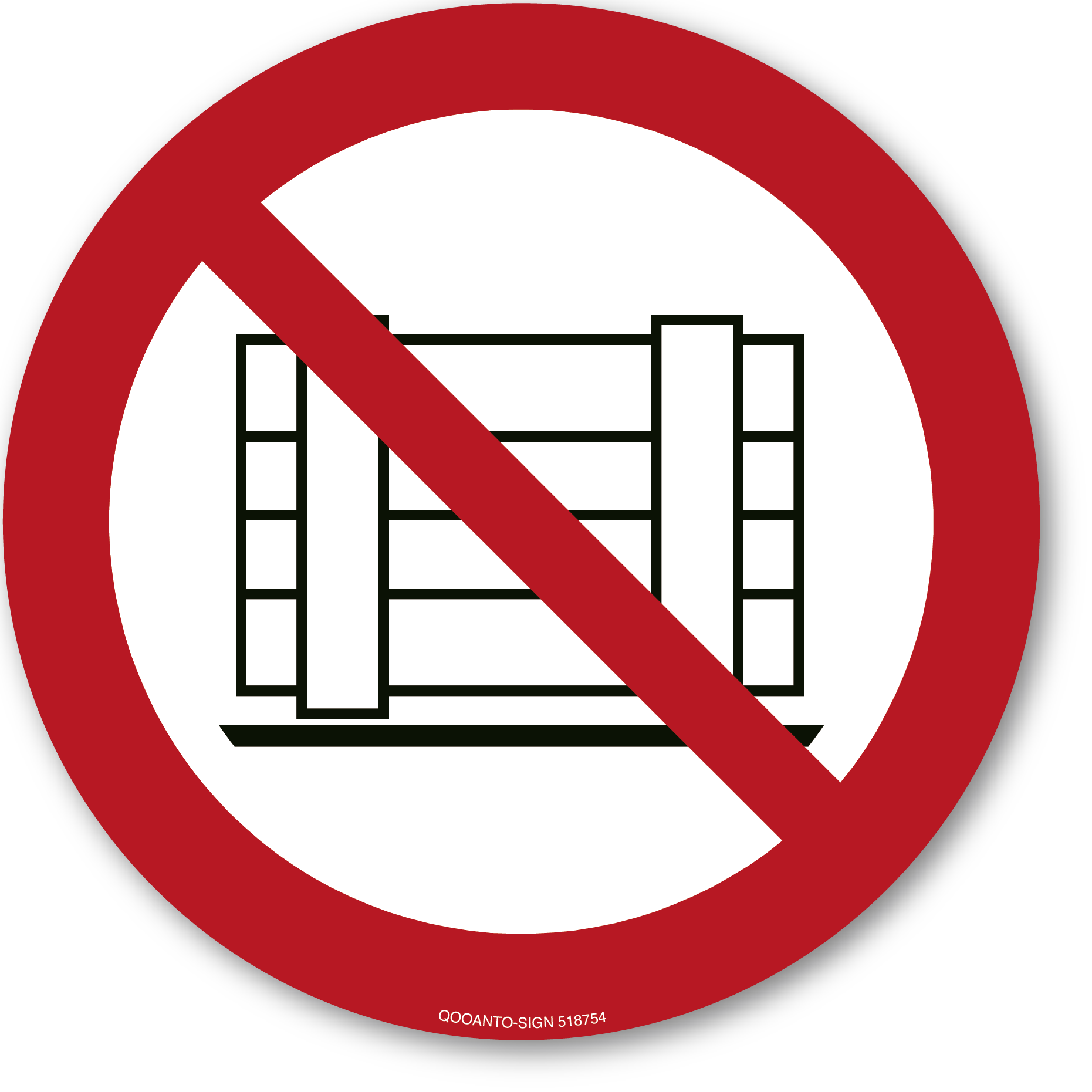 Abstellen oder Lagern verboten, Schild oder Aufkleber