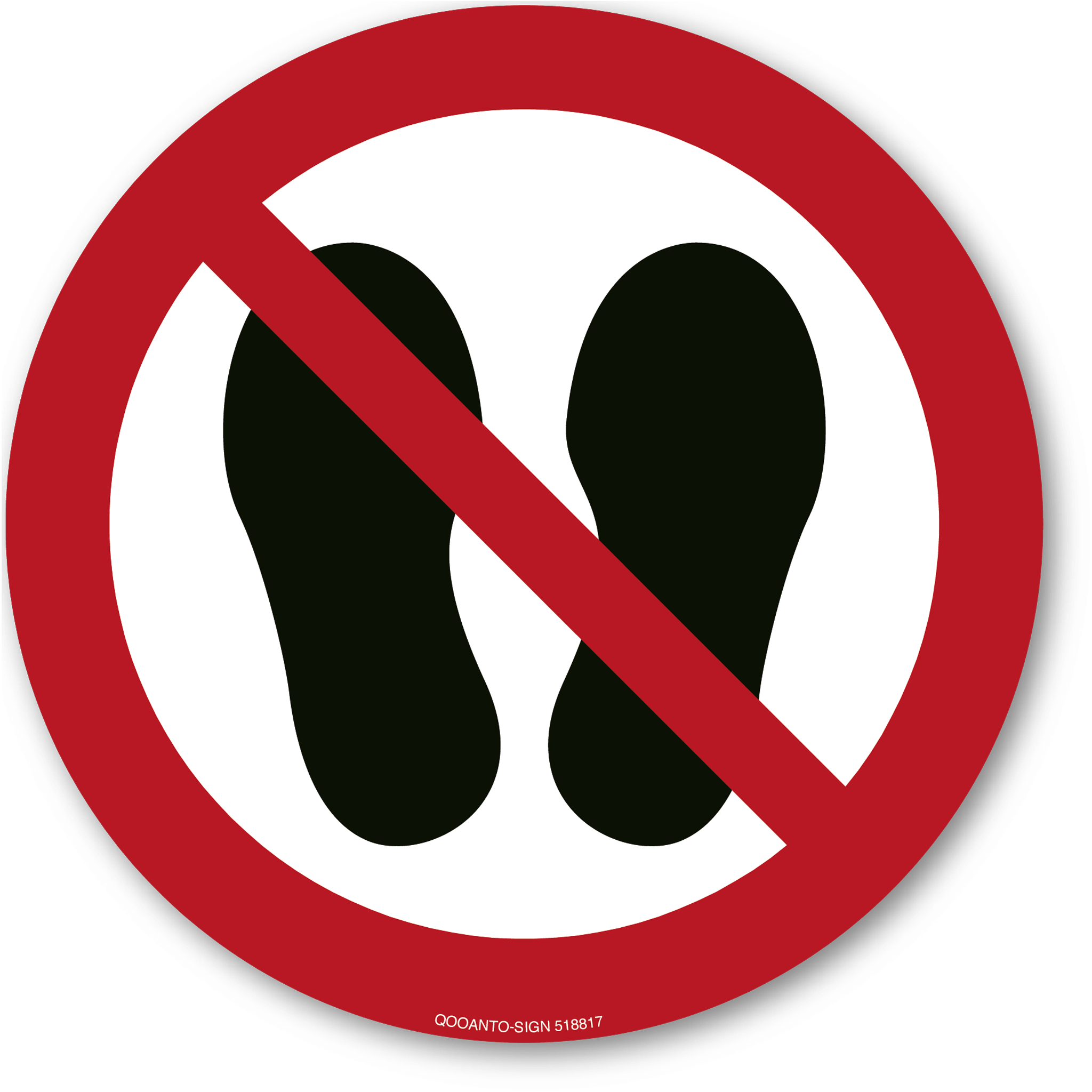 Betreten der Fläche verboten, Schild oder Aufkleber