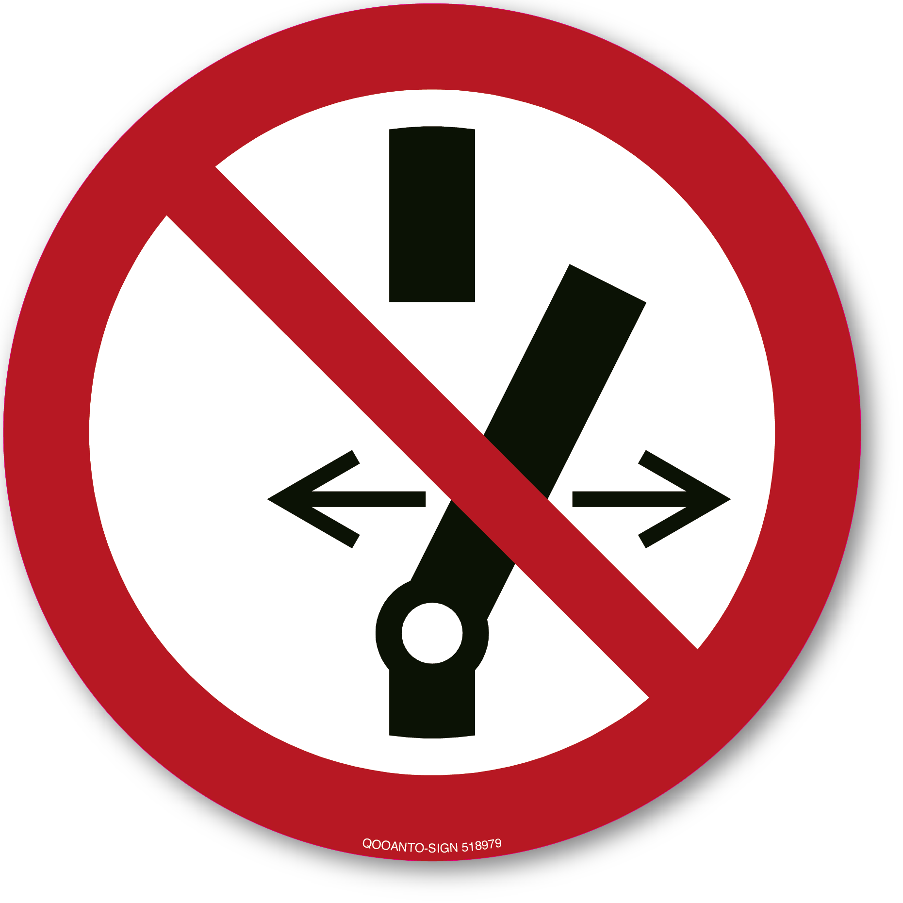 Schalten verboten, Schild oder Aufkleber