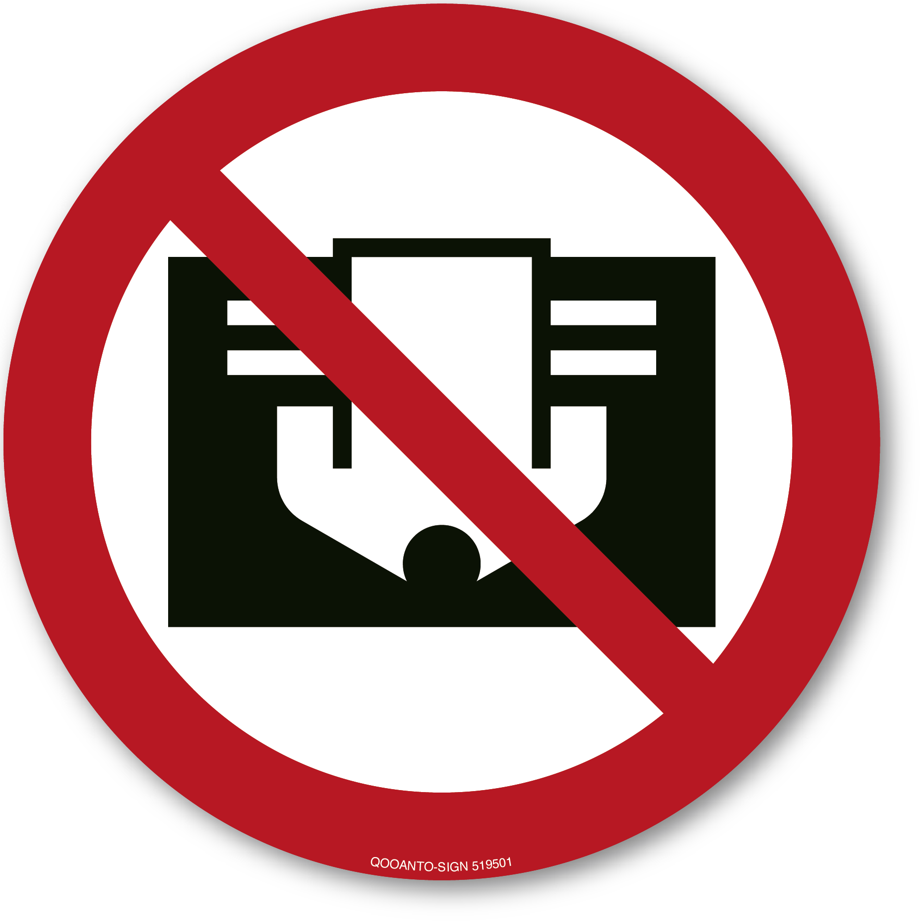 Nicht abdecken, Schild oder Aufkleber