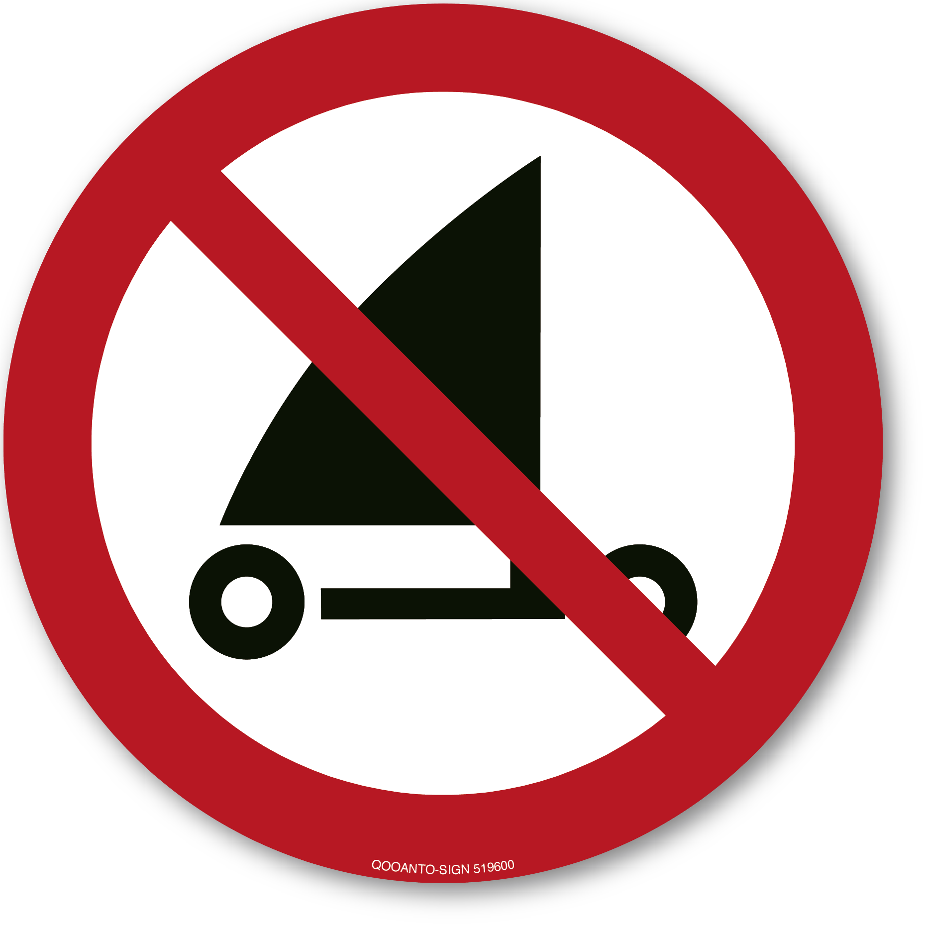 Strandsegeln verboten, Schild oder Aufkleber