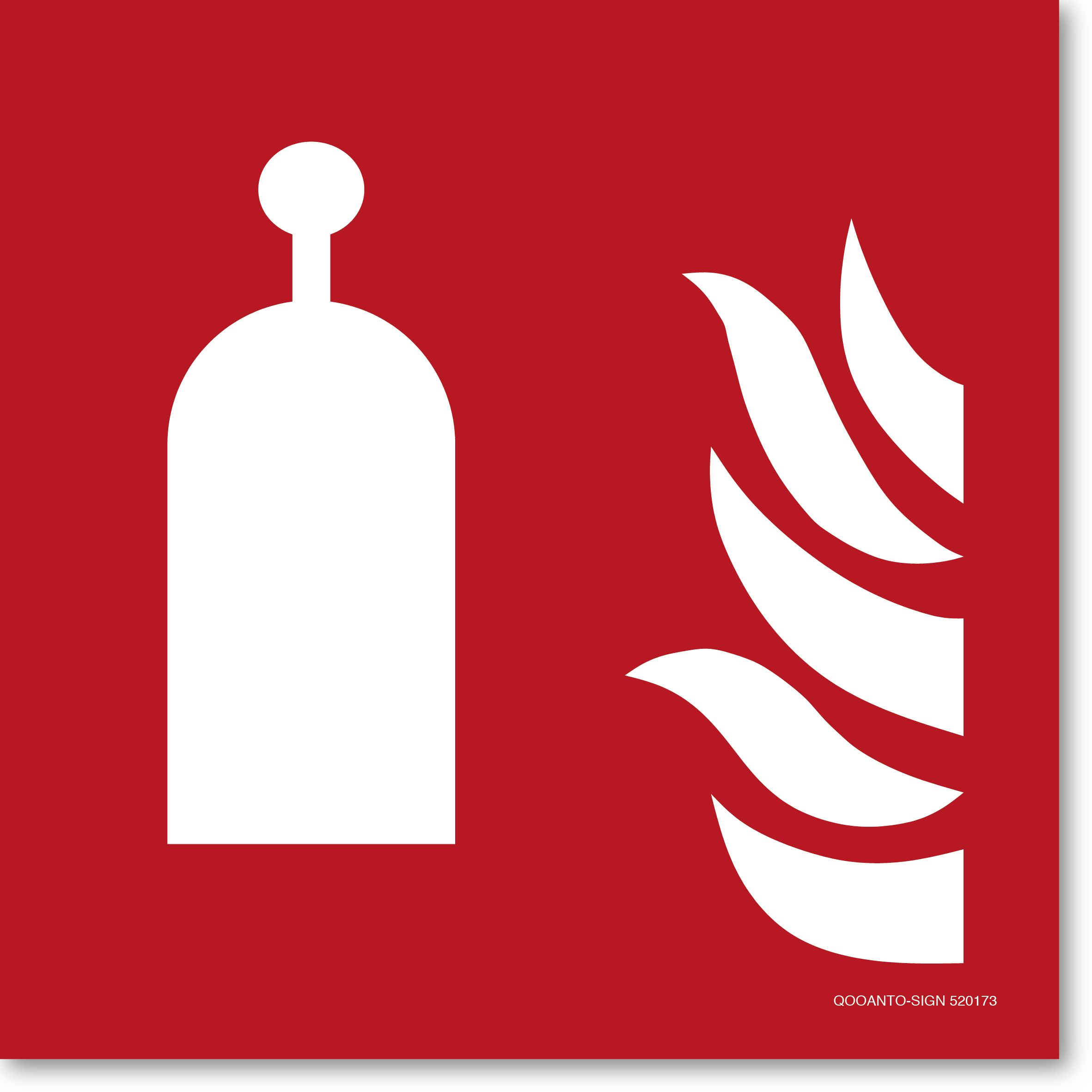 Auslösestation für Raumschutz, Schild oder Aufkleber