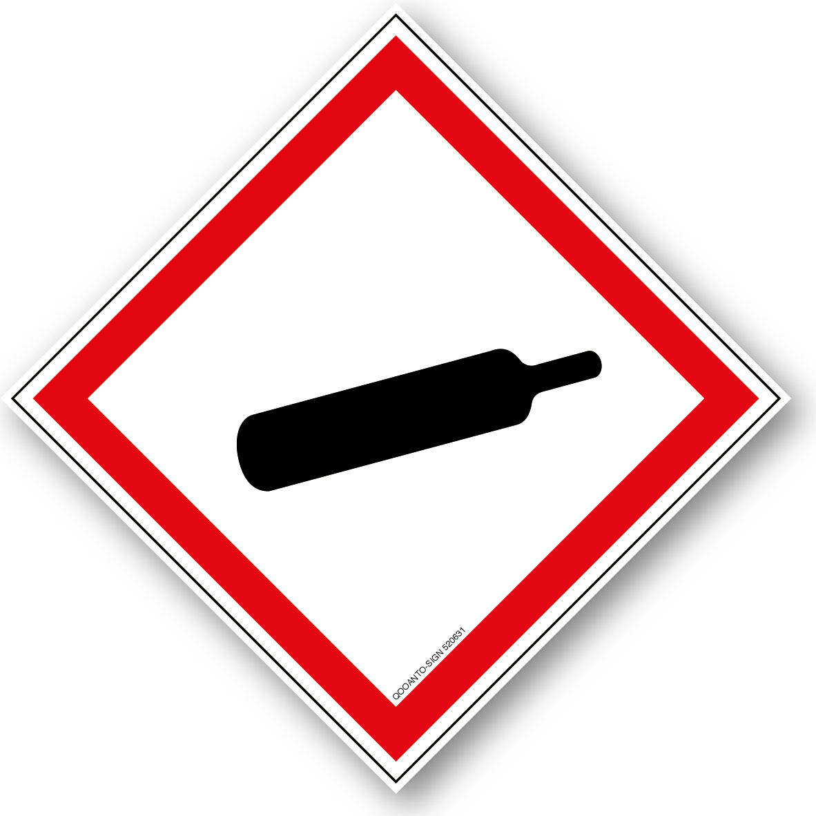 Unter Druck stehende Gase, Schild oder Aufkleber