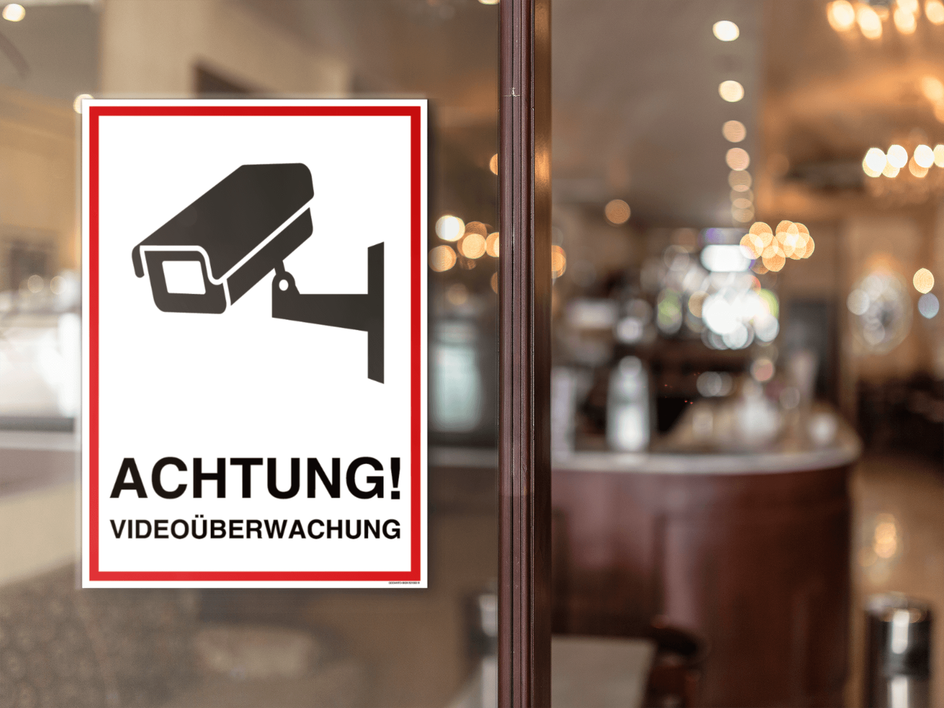 ACHTUNG Videoüberwachung mockup