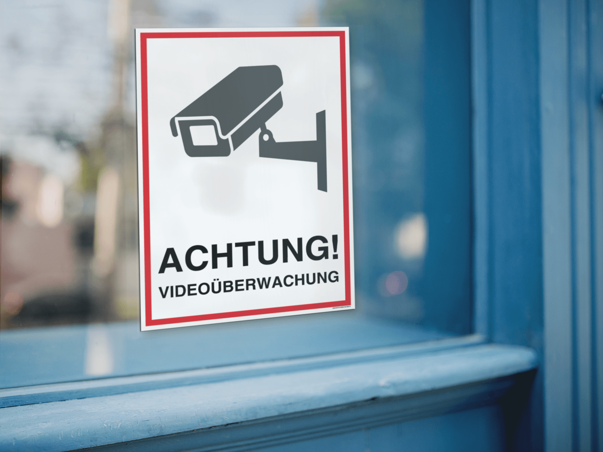 ACHTUNG Videoüberwachung mockup