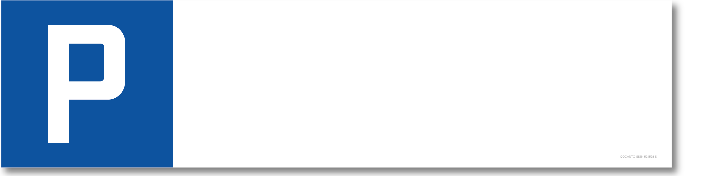 Blanko, Parkplatzschild, aus Alu-Verbund, mit UV-Schutz