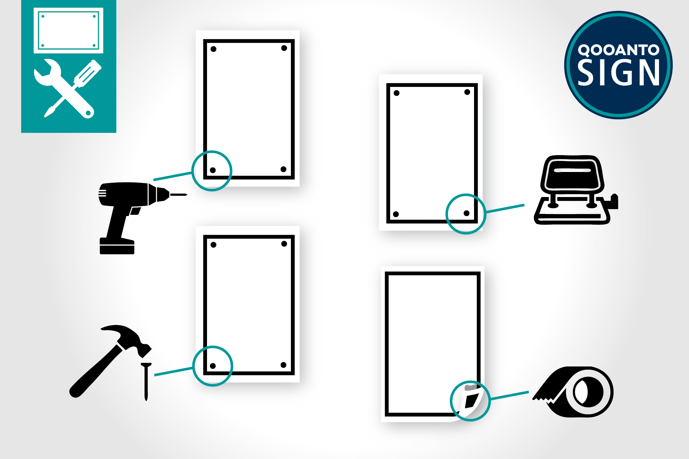 60 Stück Premium GPS Tracker Fahrrad Aufkleber Aufkleber | Klebefolie | 3 x 4.4 cm | Schwarz/Weis | Rechteck | Hochformat