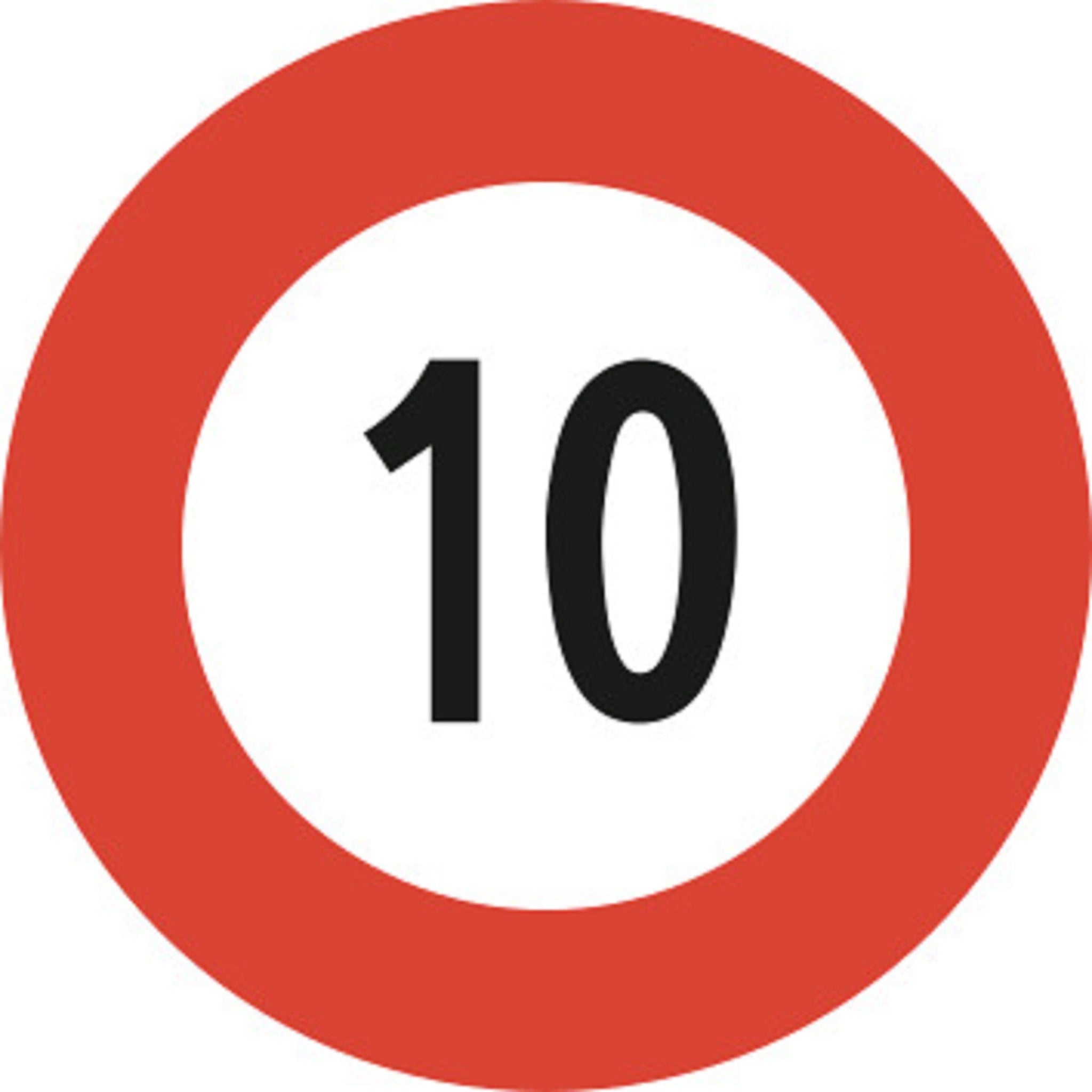 10 km/h Höchstgeschwindigkeit 2.30 Vorschriftssignale | R1, R2, R3 | SSV