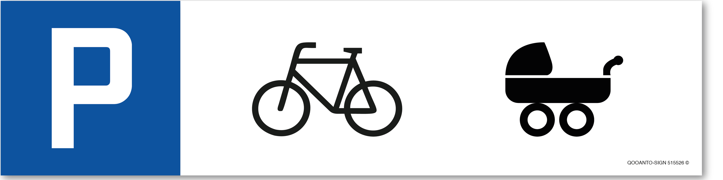 Velo & Kinderwagen, Schild