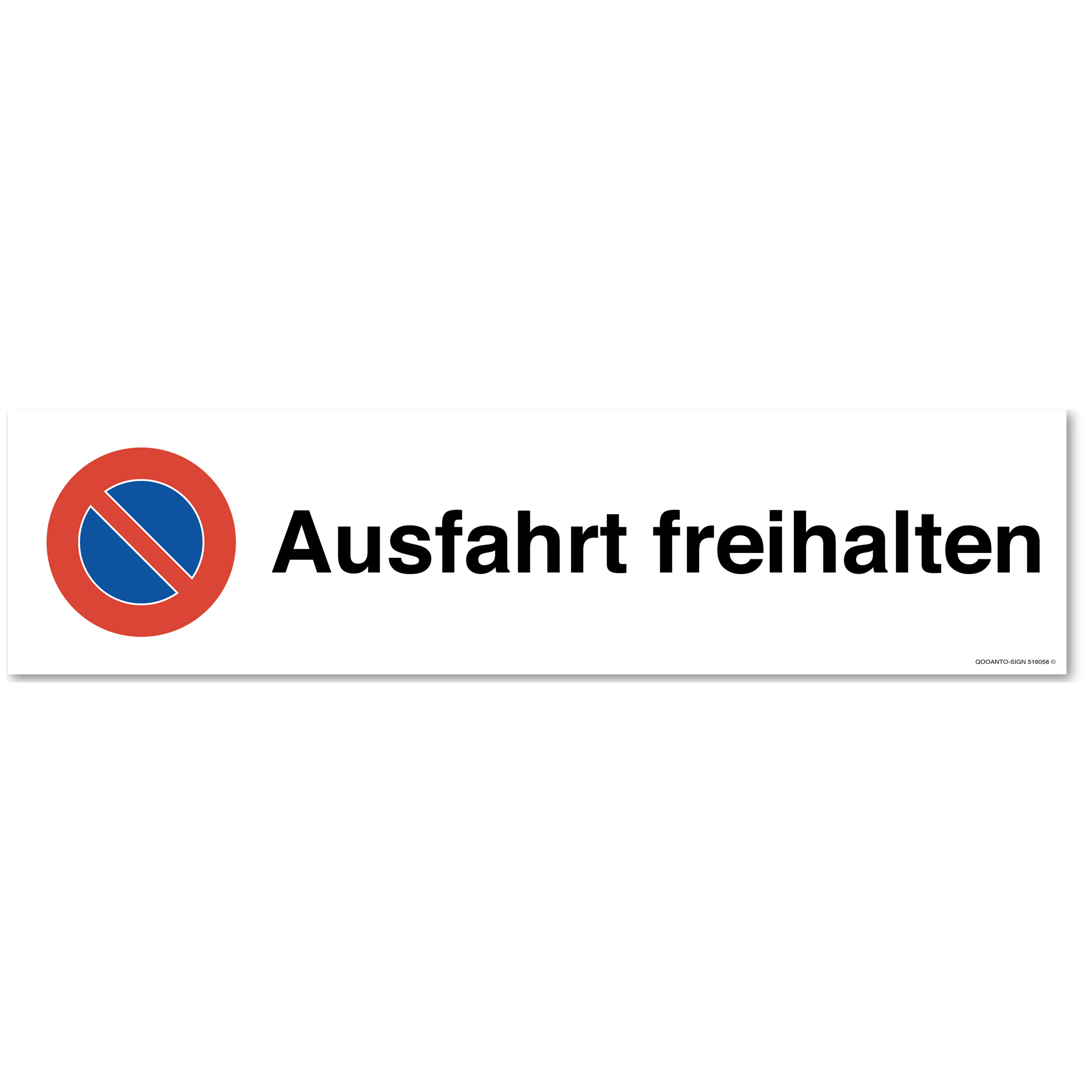 Ausfahrt freihalten Parkverbotsschild
