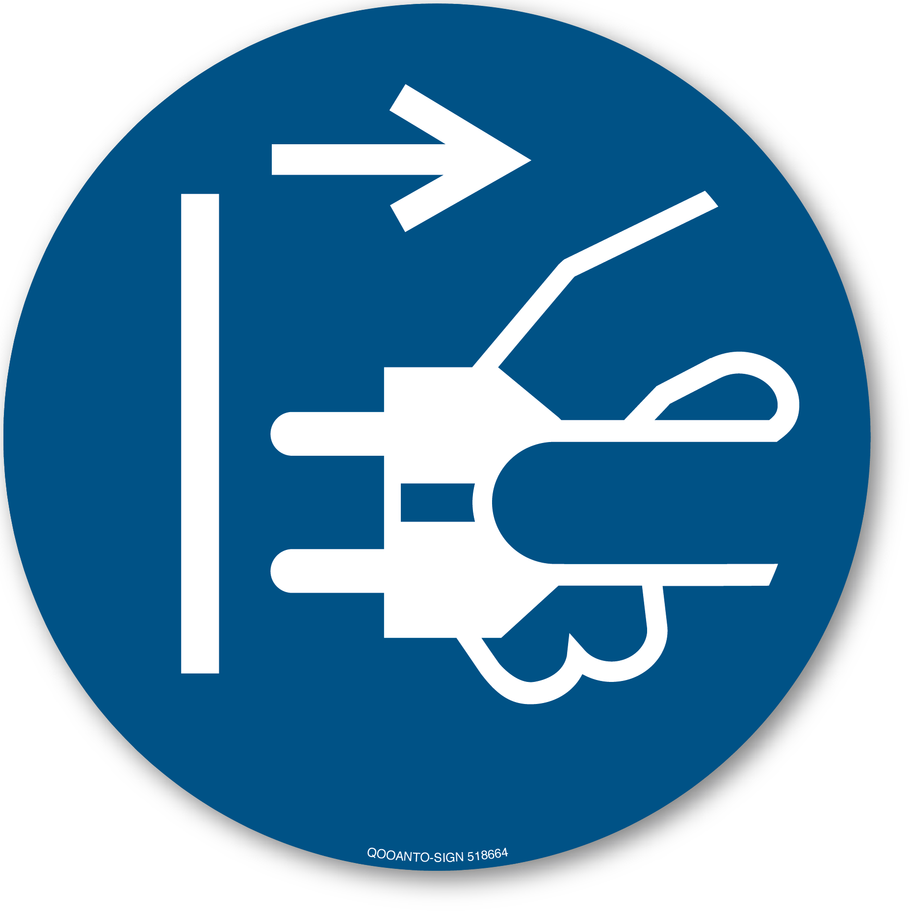 Netzstecker ziehen, Schild oder Aufkleber