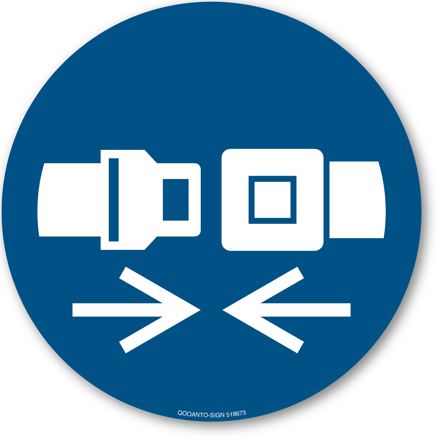 Rückhaltesystem benutzen, Schild oder Aufkleber