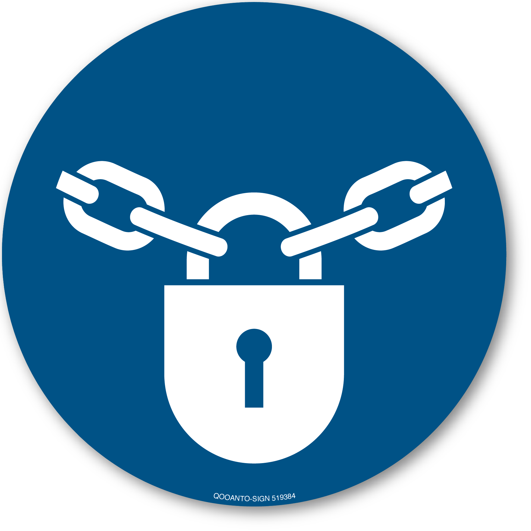 Sperren, Schild oder Aufkleber