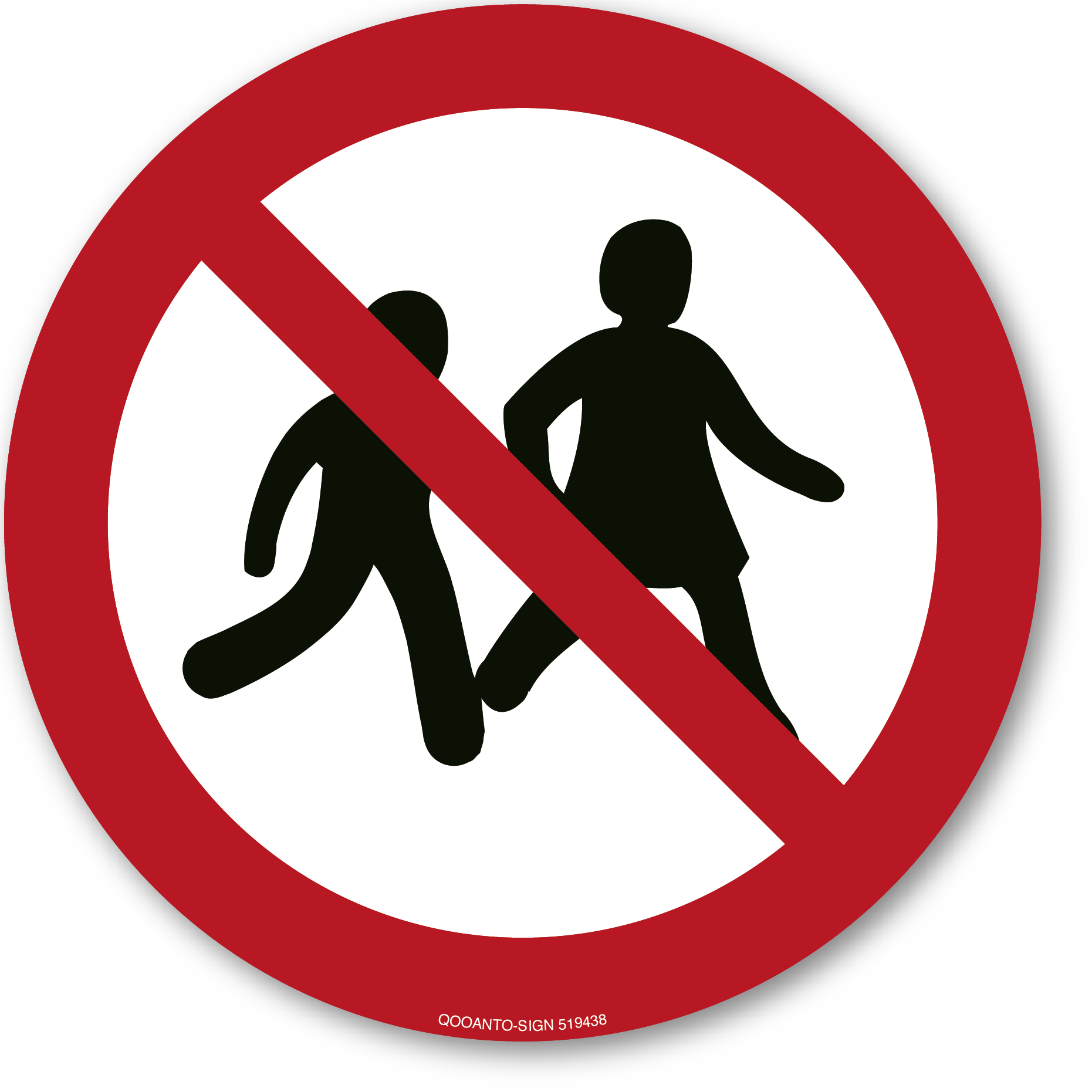 Kinder verboten, Schild oder Aufkleber