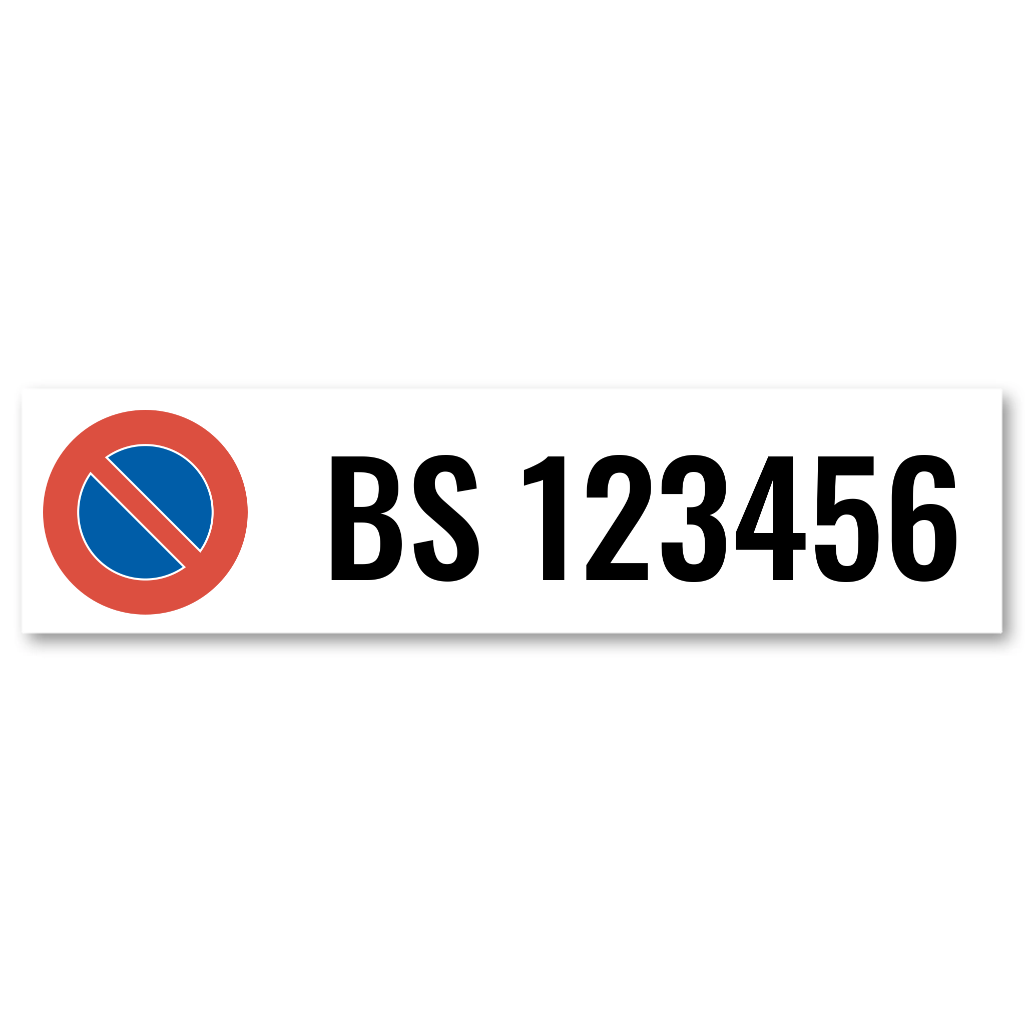 AUTONUMMER Parkverbotsschild