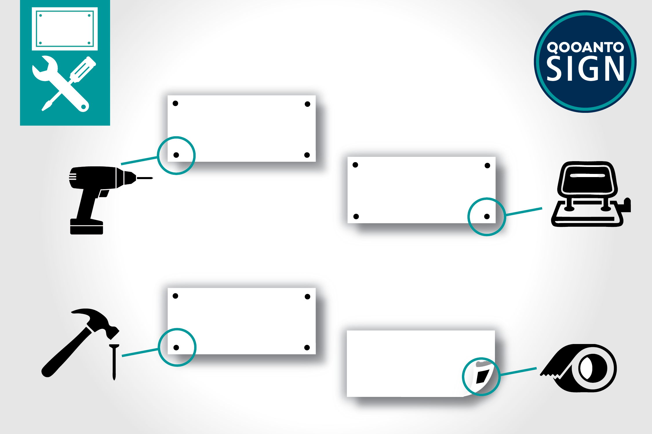 ZEITFENSTER Parkplatzschild | Alu-Verbund | Blau/Weiss | Verlängert